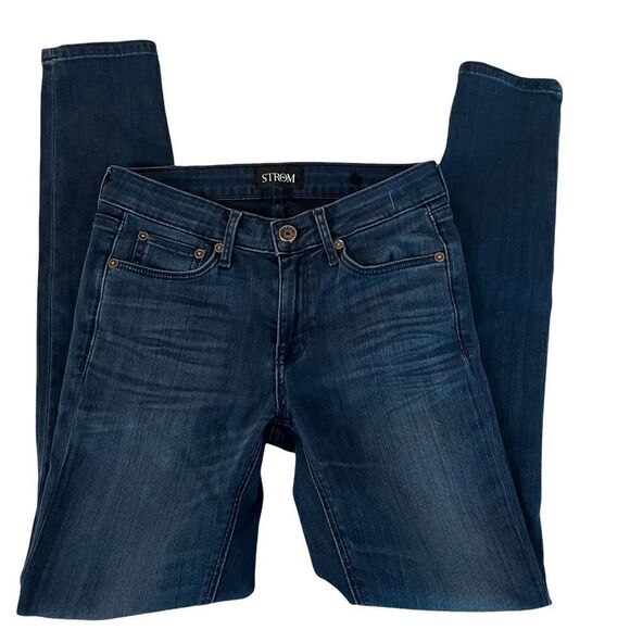 Strom Tio Skinny Stretch 5 Pocket Low Rise Jeans Size 25 - Picture 3 of 9